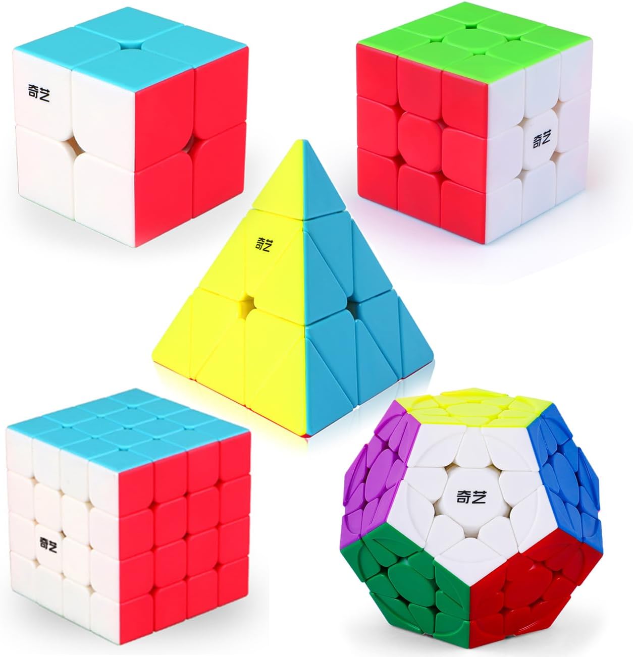 Roxenda 5 pack speed cube set front view collection