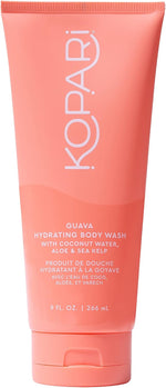 Kopari sweet coconut scent body wash squeeze bottle application