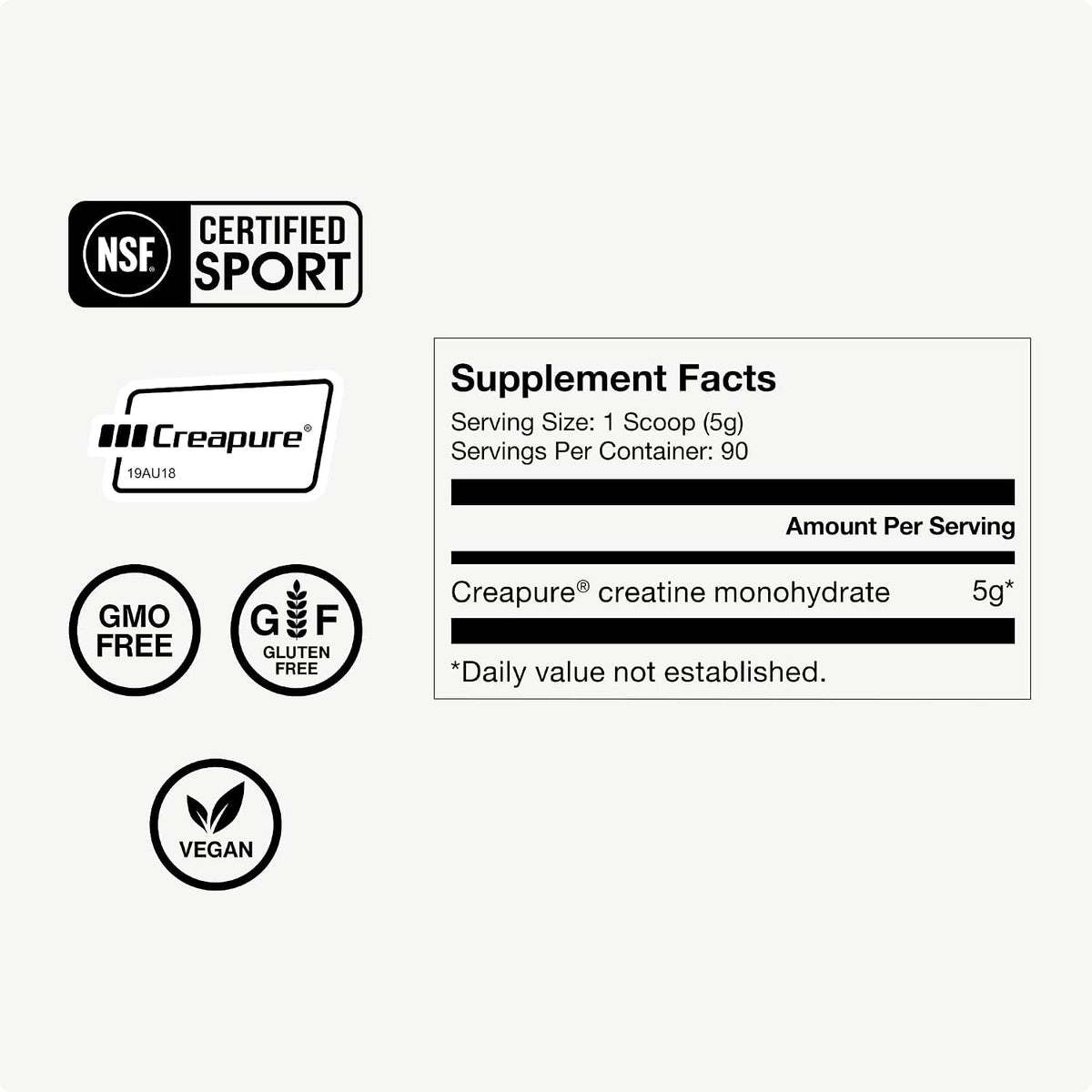 Momentous sports nutrition container side profile