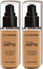 L.A. COLORS Truly Matte Foundation, Sand CLM356 - Image 12