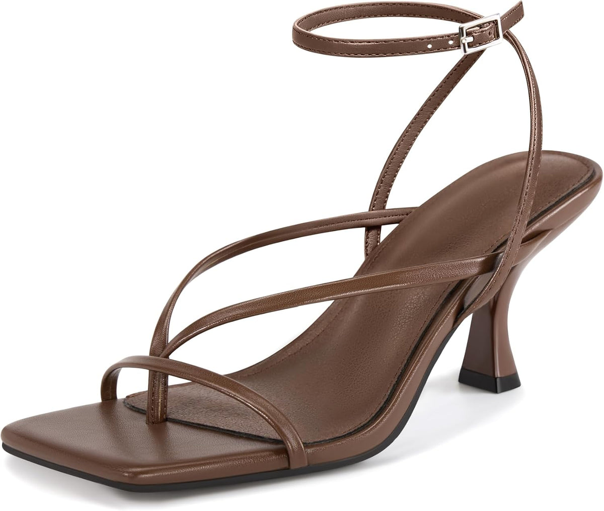 PiePieBuy lace up heeled sandals lifestyle shot