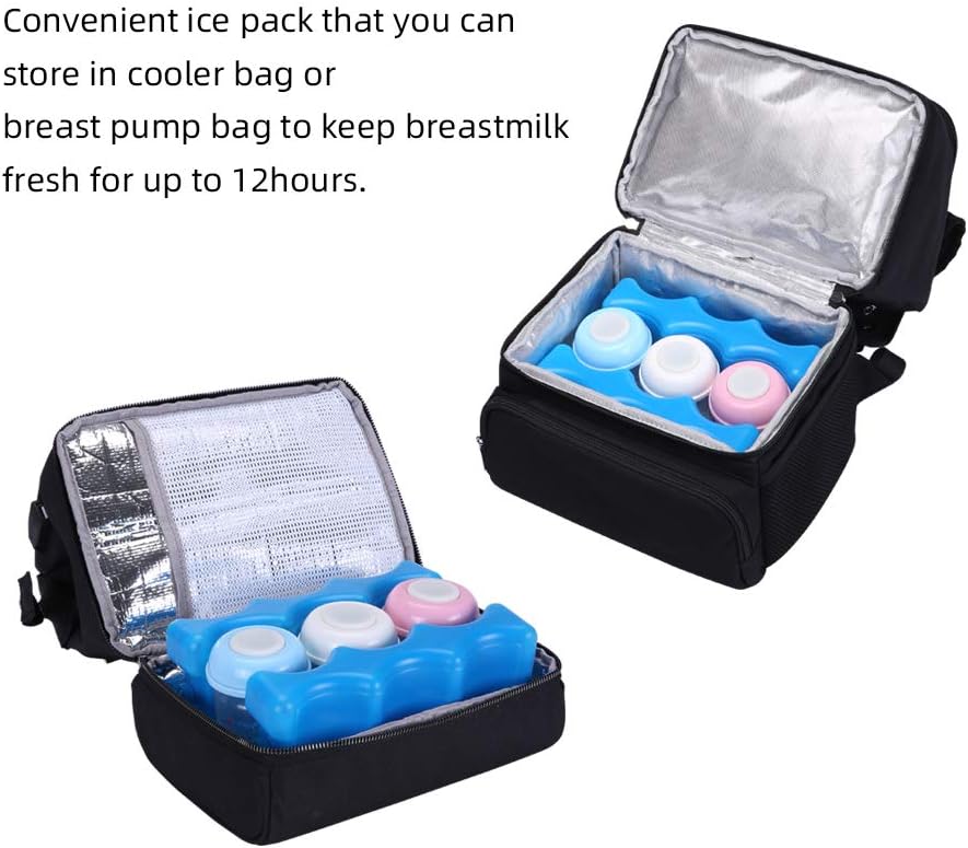 Gogoso reusable ice packs demonstrating bottle fit