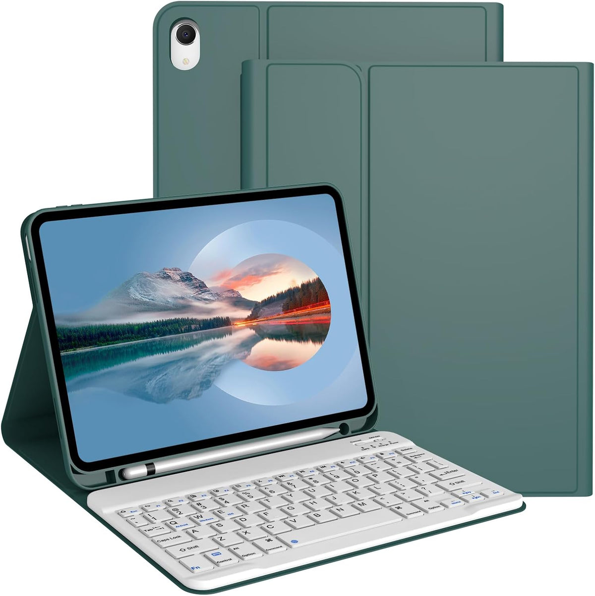 JKSML iPad Keyboard Case lifestyle setup with iPad