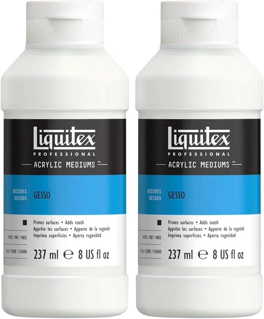 Close up of Liquitex professional gesso cap and neck