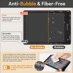 Close up of CoBak matte screen protector texture and anti-glare finish