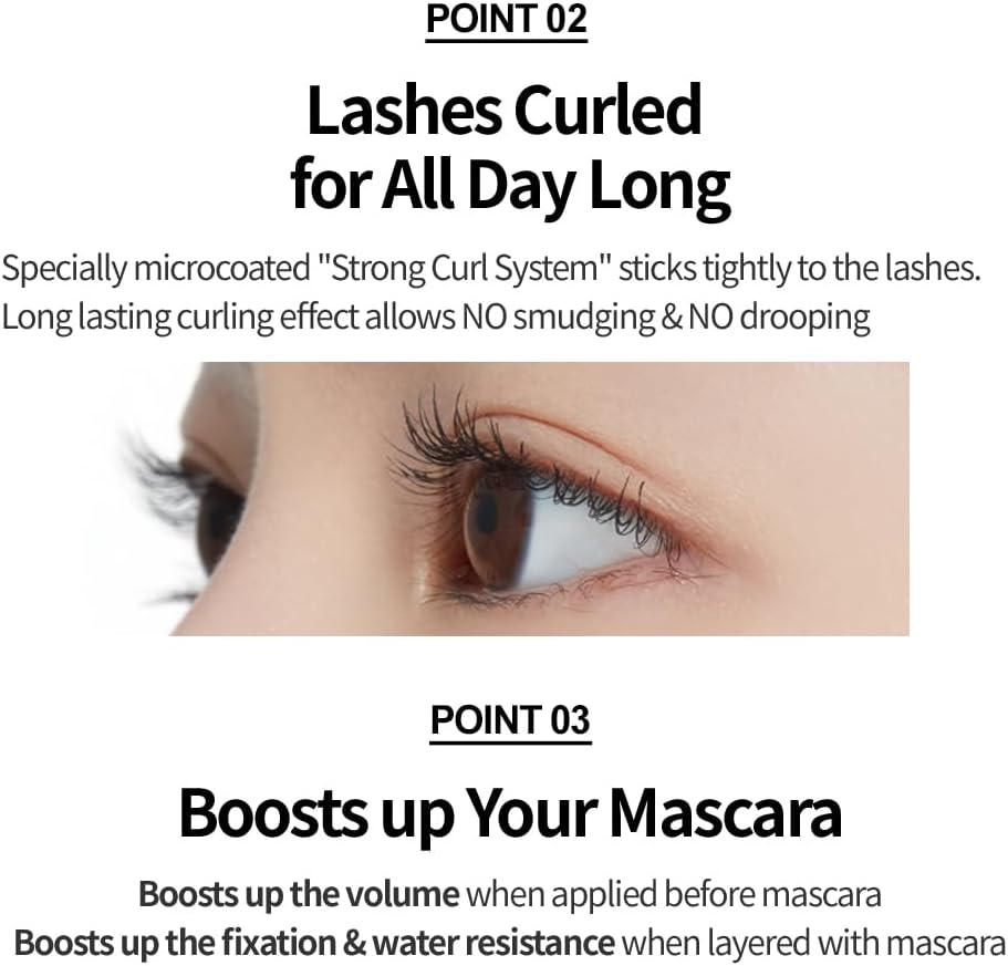 Smudge proof water resistant Korean makeup mascara for strong curl.