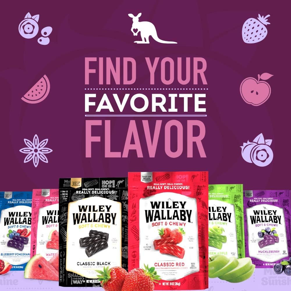 Wiley Wallaby huckleberry licorice nutrition facts and ingredients