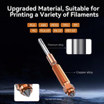 Quick-swap nozzle and titanium alloy heat break