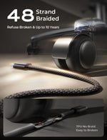 LISEN fast charging cable plugged into tablet