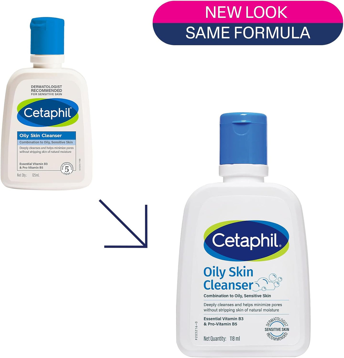 Cetaphil Oily Skin Cleanser dermatologist recommendation badge
