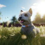 Unique Style Paws blue stripe collar for small dogs
