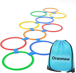 Oranmew hopscotch rings 10 piece set front view