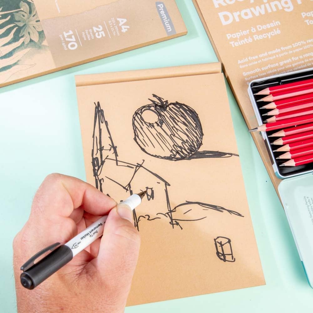 Mont Marte drawing paper angled perspective display