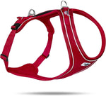 Curli Belka Comfort Dog Harness front view in red medium size