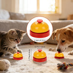 Two pack red and yellow potty training bells for dogs