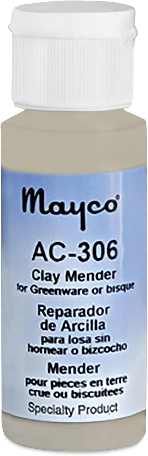 Mayco Clay Mender front view 2 fluid ounce bottle ceramic repair tool