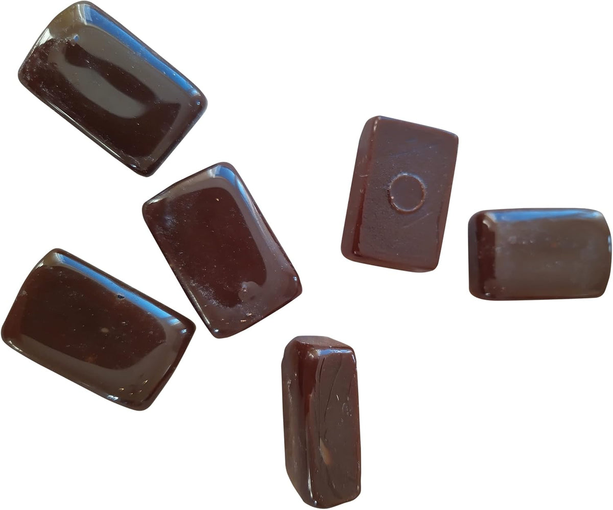 Close up of Kopiko individual wrapped coffee candy pieces