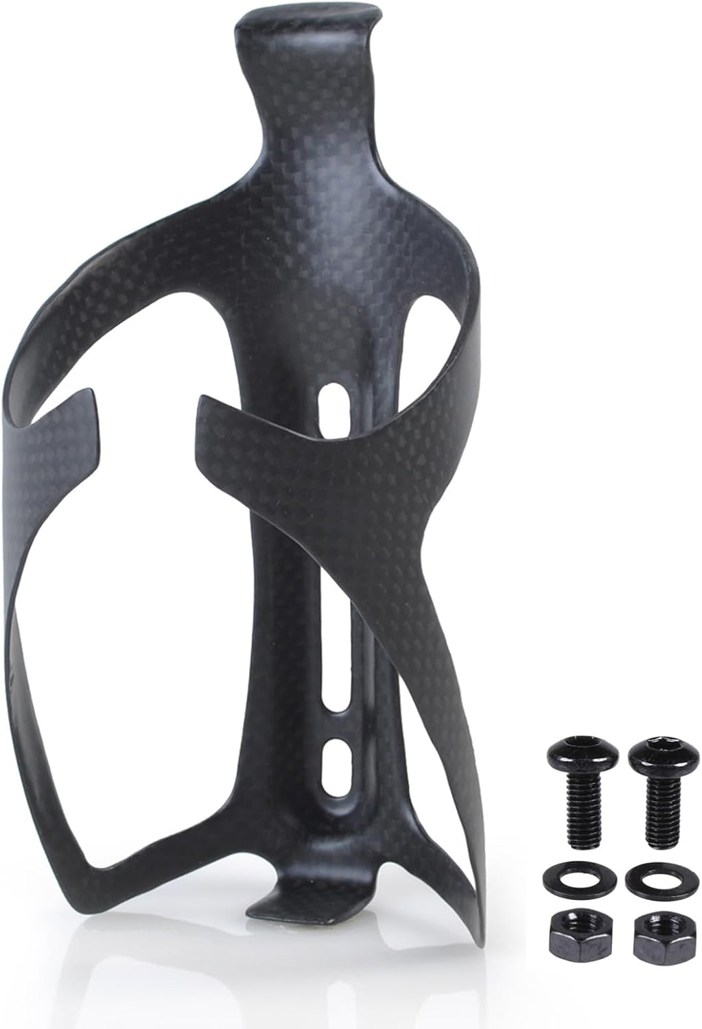 ThinkTop carbon fiber water bottle cage front view cycling accessory