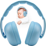 Floriogra baby noise cancelling headphones blue front view