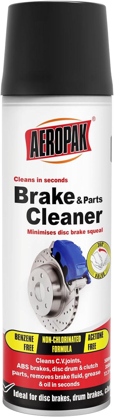 Aeropak non-chlorinated brake and parts cleaner spray can front view