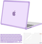 Mosiso MacBook Air thirteen inch protective hard case front view in purple