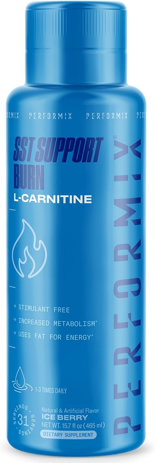 PERFORMIX SST Boost Liquid L-Carnitine – Fast-Acting Energy, Improves Memory and Focus, Stimulant-Free Formula for Men & Women, Ice Berry Flavor, 31 Servings - Image 1