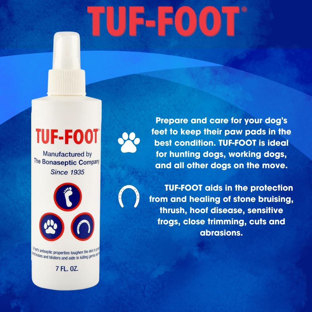 Authentic USA imported Tuf-Foot skin protection liquid for dogs and horses.