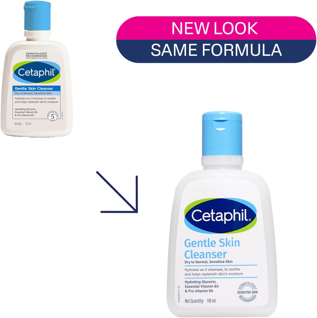 Cetaphil Gentle Skin Cleanser 118ml back label ingredients