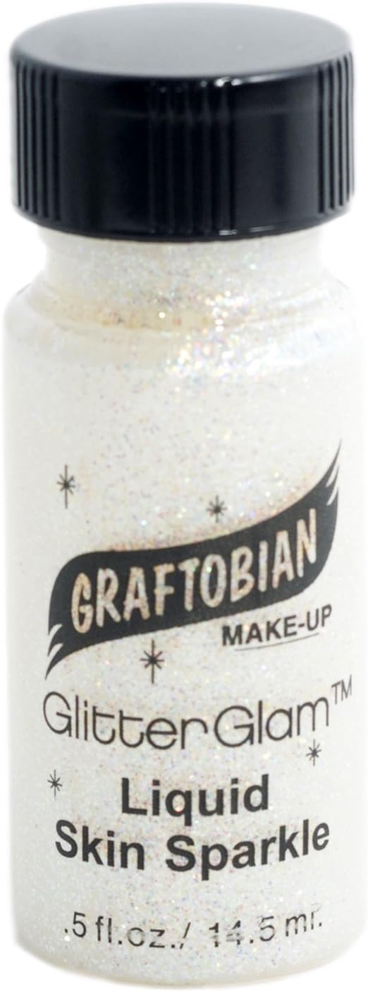 Golden sunlight liquid skin sparkle applied on skin