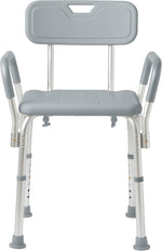 Medline Shower Chair Seat with Padded Armrests and Back | Heavy Duty Shower Chair for Bathtub | Slip Resistant Shower Seat with Adjustable Height | Shower Chair for Inside Shower with 350 lb Capacity - Image 10