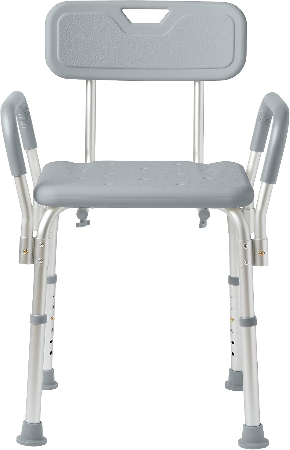 Medline Shower Chair Seat with Padded Armrests and Back | Heavy Duty Shower Chair for Bathtub | Slip Resistant Shower Seat with Adjustable Height | Shower Chair for Inside Shower with 350 lb Capacity - Image 10