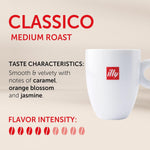 Illy classico medium roast coffee tin container