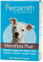 Herbsmith Microflora Plus - Dog Digestion Aid -Probiotics and Digestive Enzymes for Dogs - Prebiotic for Dogs - 120 Capsules - Image 10