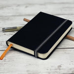 Speedball ivory black artist journal side profile