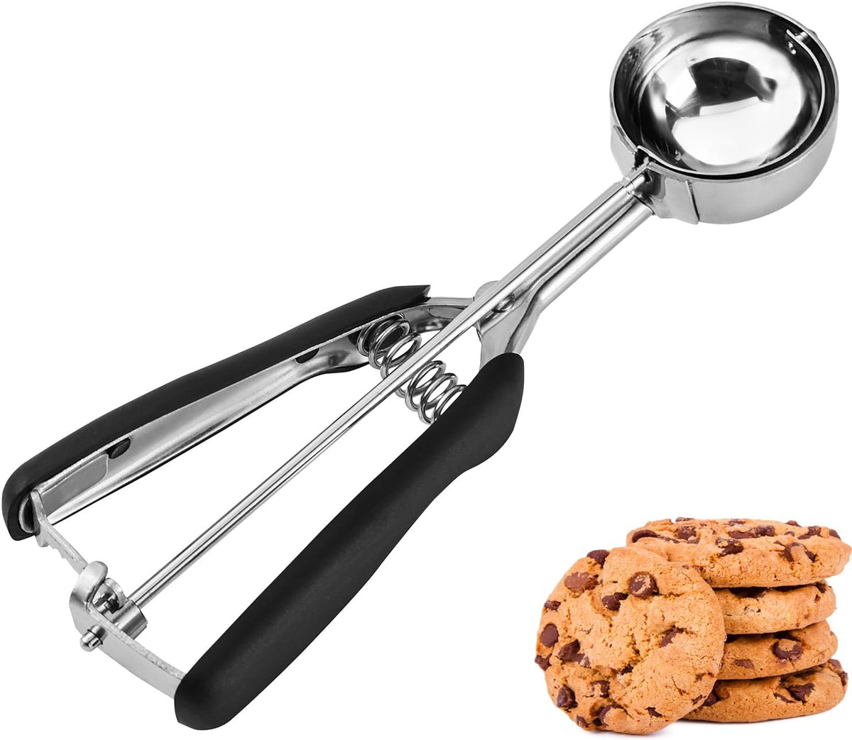 JUNADAEL J Mini Cookie Scoop, Extra Small 1/3 Tbsp Scoop,1 Tsp Cookie Dough Scoop, Melon Baller Scoops, Mini Ice Cream Scoop, Comfortable Grip, Non-Slip, For Making Cookie Melon Ball Ice Cream - Image 15
