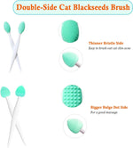 JGocot feline exfoliating scraper kit with cyan handles and hanging holes.