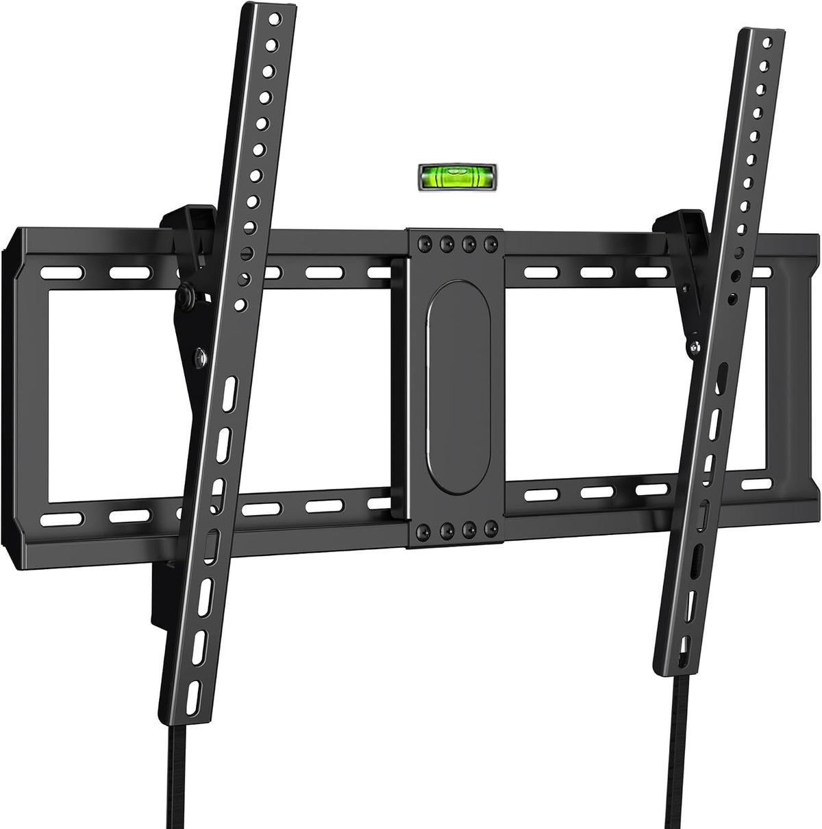 Xinlei tilting TV wall mount front view showing steel plate and brackets
