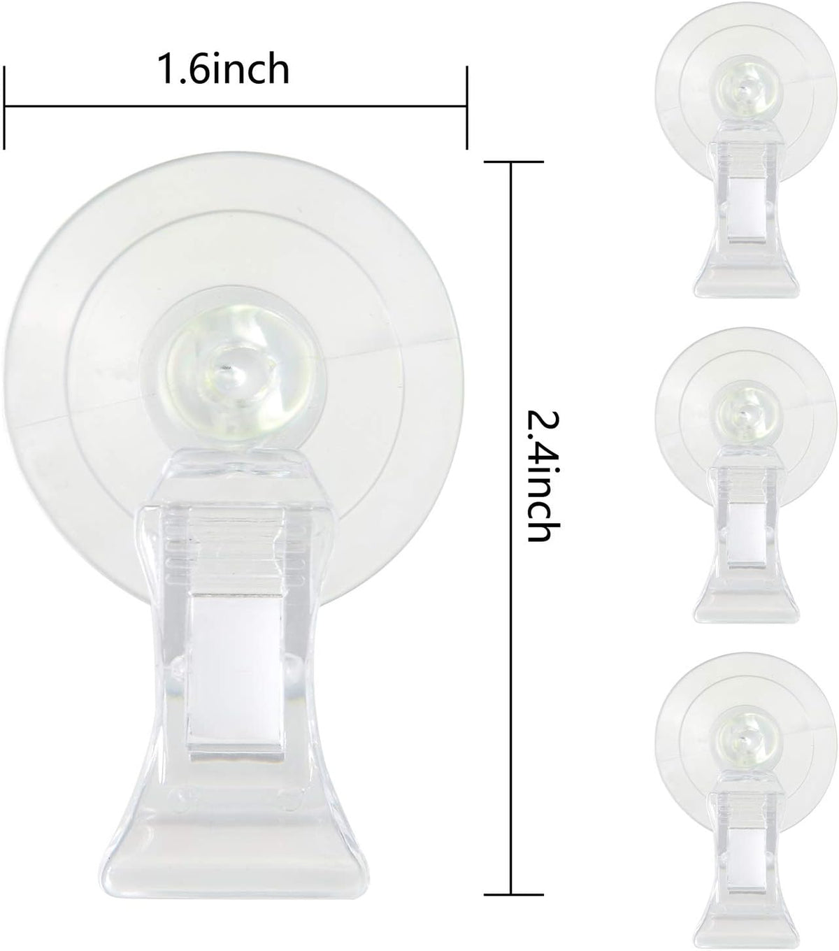 Demonstration of horizontal and vertical mounting options for the aquarium veggie clip.