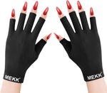 MEKK UV gloves for nails front view with black finish