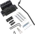 Swhmc black tremolo bridge front view guitar hardware