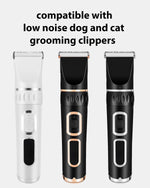 Ceramic edge dog trimmer replacement blade showing stainless steel fixed edge