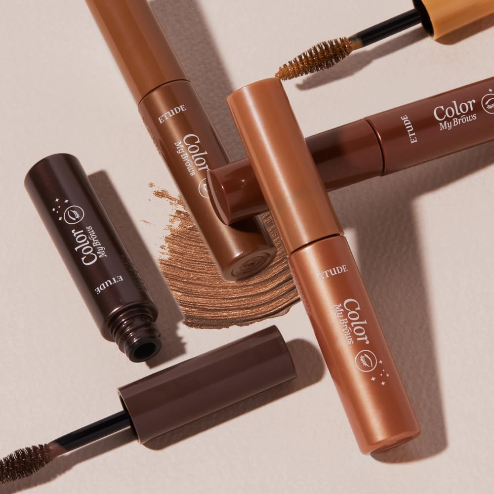 ETUDE Color My Brows Big Size, Brow Mascara, 3D Natural Coloring, Beeswax & Carnauba Wax, Moisturizing Brow Care, Eyebrow tint, Soft Gel Texture, Korean Makeup, Beauty, Rich Brown (0.304 Fl Oz) - Image 9