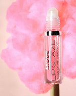 Mode Cosmetics flavored lip gloss swatch and wet shine finish