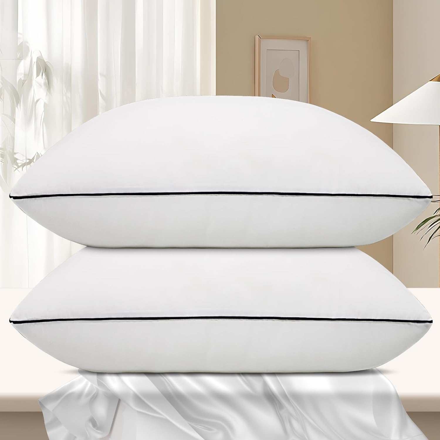 Vorouhals Hotel Collection cooling bed pillows set of two front view