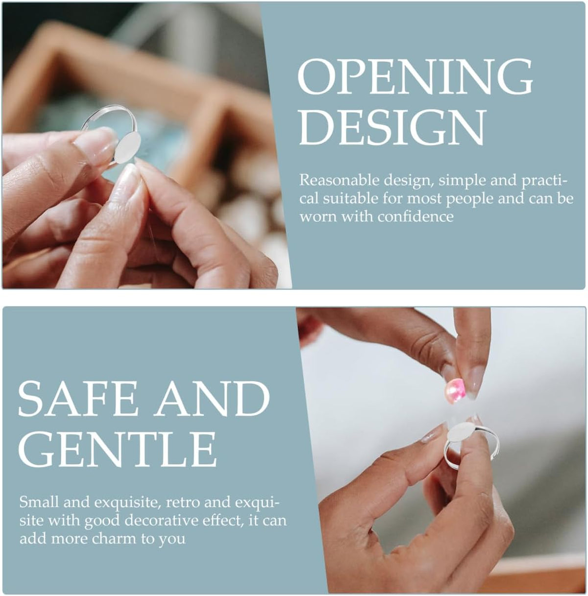 Healifty craft ring findings packaging