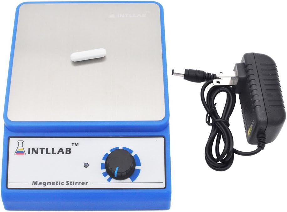INTLLAB Magnetic Stirrer Stainless Steel Magnetic Mixer with stir bar (No Heating) Max Stirring Capacity: 3000ml - Image 4