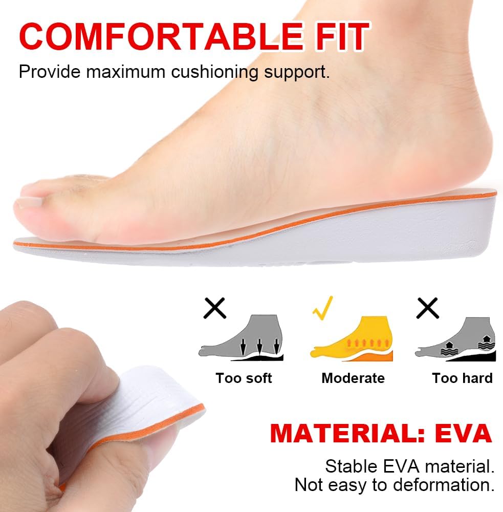 Xinifoot height increase insole side profile showing adjustable layers