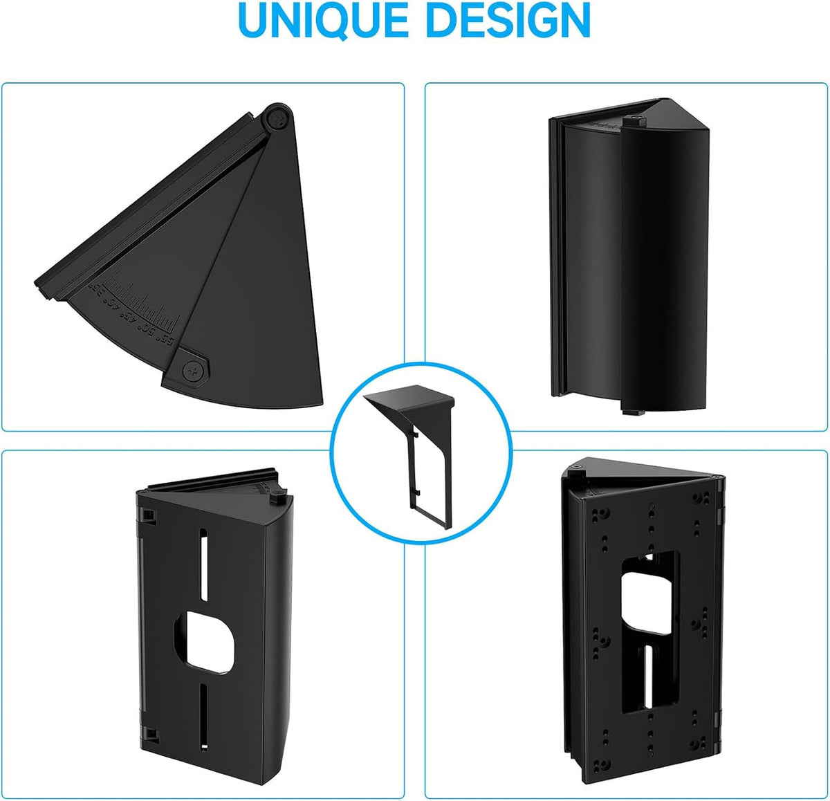 OLAIKE Waterproof 30 to 60 Degree Doorbell Angle Mount for Video Doorbell 1/2/3/3Plus/4/Wired/Pro/Pro2/(2020 Release), Blink and Nest Doorbell Battery/Wired, Black - Image 9