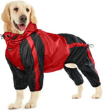 All weather premium pet rain gear providing full body coverage protection.