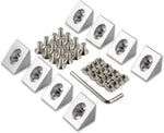 8PCS Black Angle Sharp Corner Bracket Connector 2020Series t Slot Aluminum Extrusion for Slot 6mm Aluminum Extrusion Profile Accessories (8pcs Sharp Corner) - Image 11